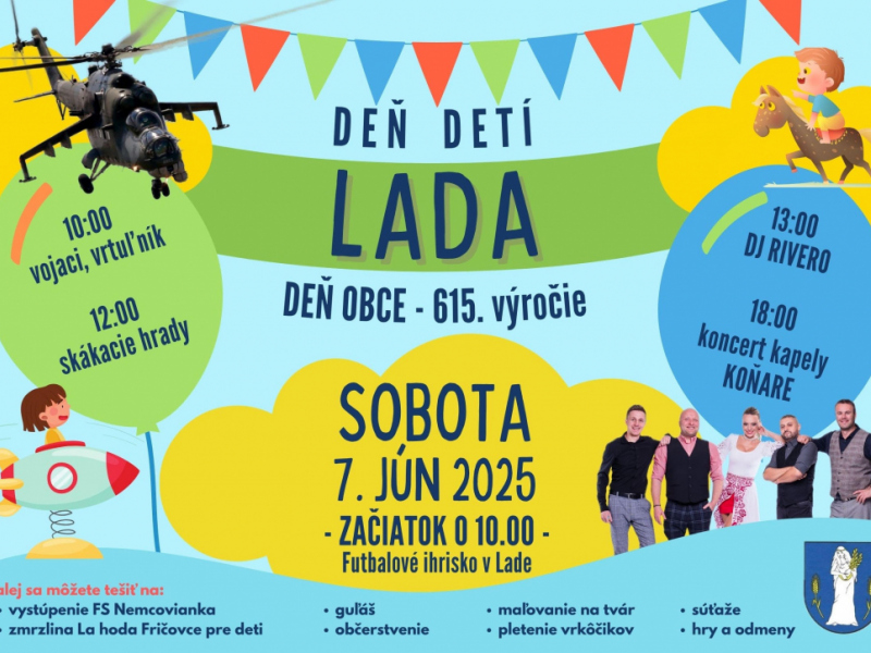 Deň detí a Deň obce Lada 7.6.2025 