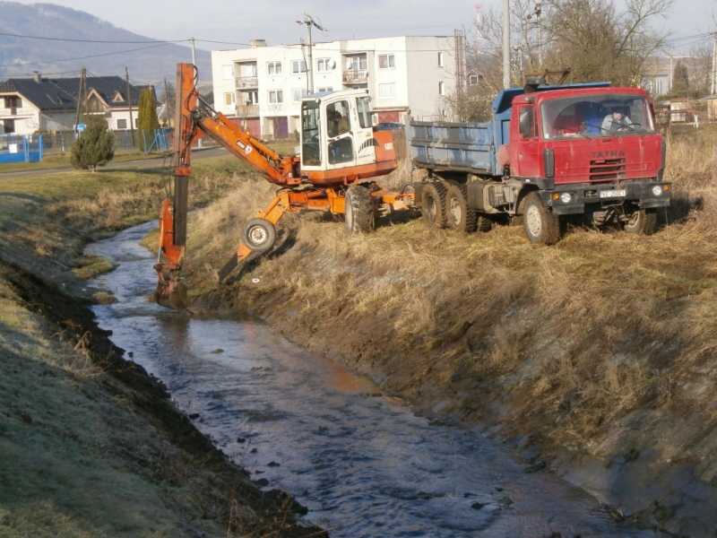 Protipovodňové opatrenie - čistenie potokov