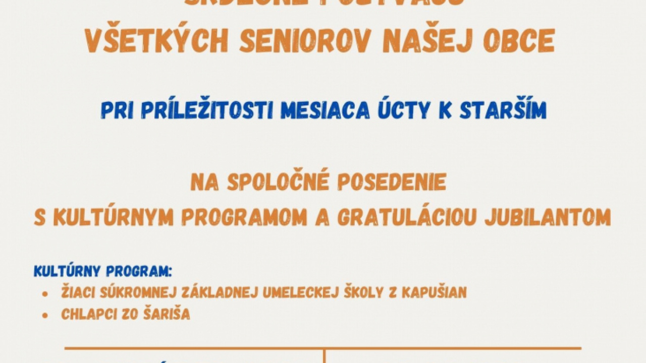 Úcta k starším 15.10.2023 
