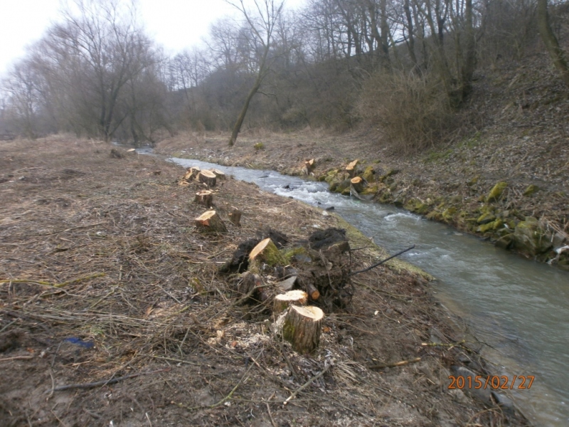 Protipovodňové opatrenie - čistenie potokov