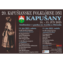 Pozvánka na 20. Kapušianske folklórne dni 14.-15. jún 2025