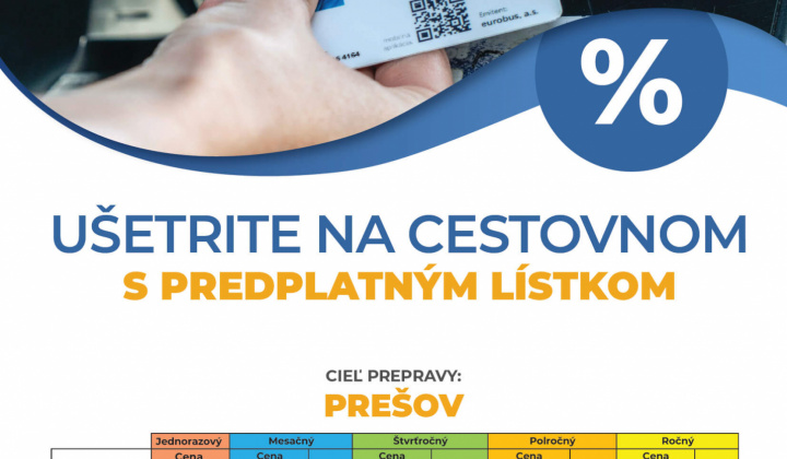 Fotka - Ušetrite na cestovnom s predplatným lístkom