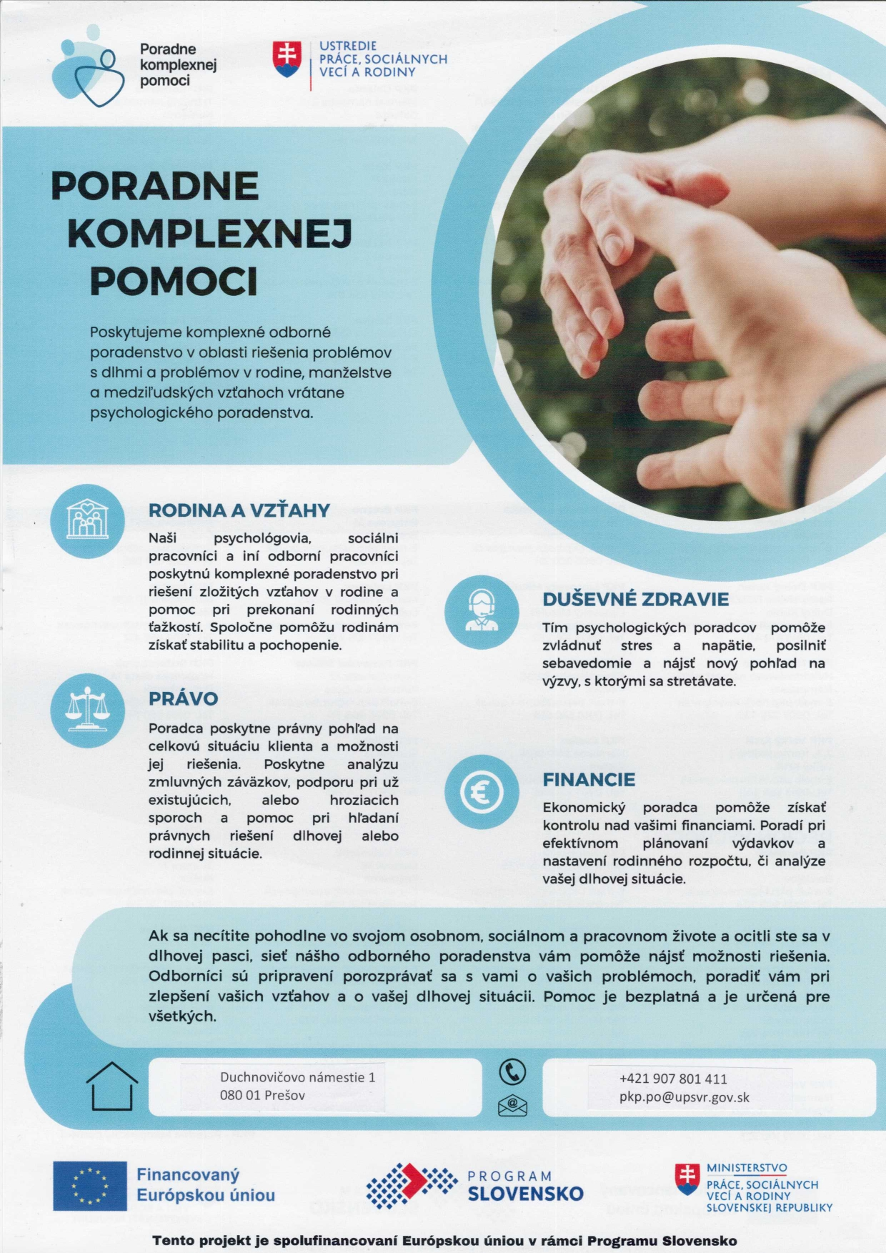 Fotka - Poradňa komplexnej pomoci - ÚPSVaR