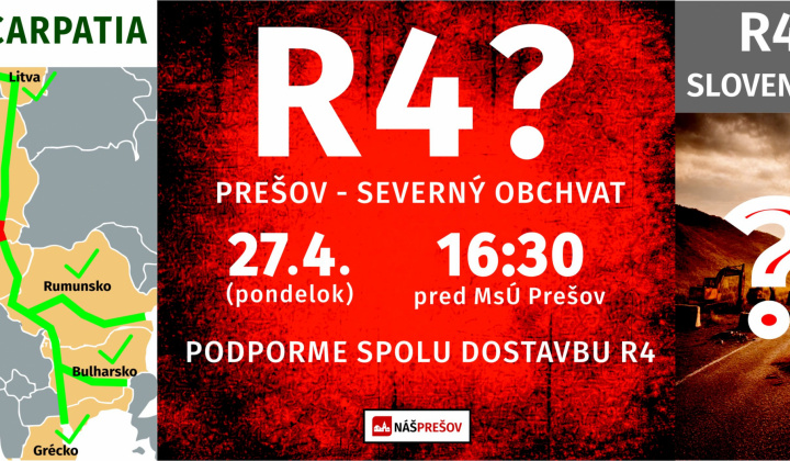 Fotka - Pozvánka na zhromaždenie občanov k výstavbe R4