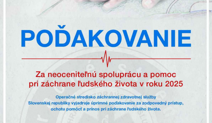 Fotka - Poďakovanie za spoluprácu v roku 2025